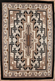 Mary C. Henderson, Exceptional Vintage Two Grey Hills, Navajo Weaving, Ca 1970's C 1747. SOLD