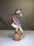 Native American, Kachina, Titled "Eagle-Kwahu" By Richard, Ca 1990, #1236 Erin sold on her end
