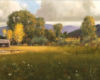 Contemporary Oil Painting, Titled "Montana Memories" by Noted Artist Steven Scott, #C1698