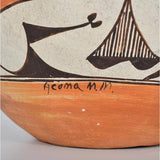 Native American, Vintage Acoma Poly Chrome Pottery Olla, # 1123