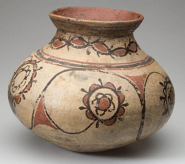 Pottery Jar : Native American Santo Domingo Drum Jar #31