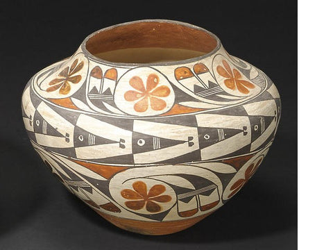 Native American Historic Acoma Poly chrome Jar #192 Sold