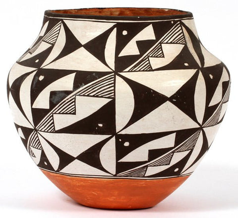 Acoma Pottery : Acoma Polychrome Olla #205-Sold