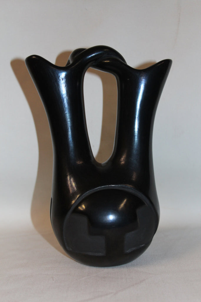 Native Wedding Vase : Santa Clara Pottery Wedding Vase Signed by Ramona Sisneros #13
