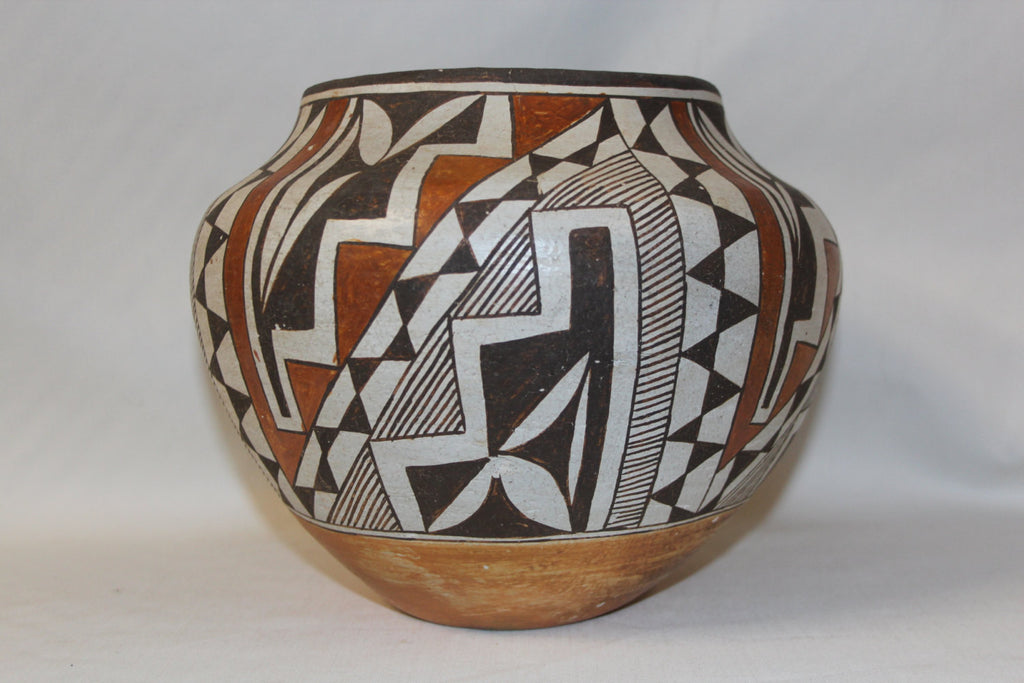 Vintage Pottery : Vintage Native American Acoma Polychrome Pottery Jar #53