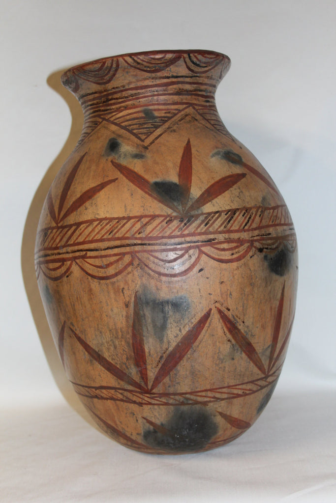 Tall Pottery : Native American Maricopa Tall Pottery Olla #36