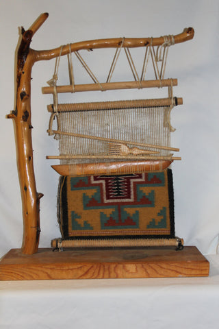 Native American : Native American Navajo Rug and Loom Example #54 Sold