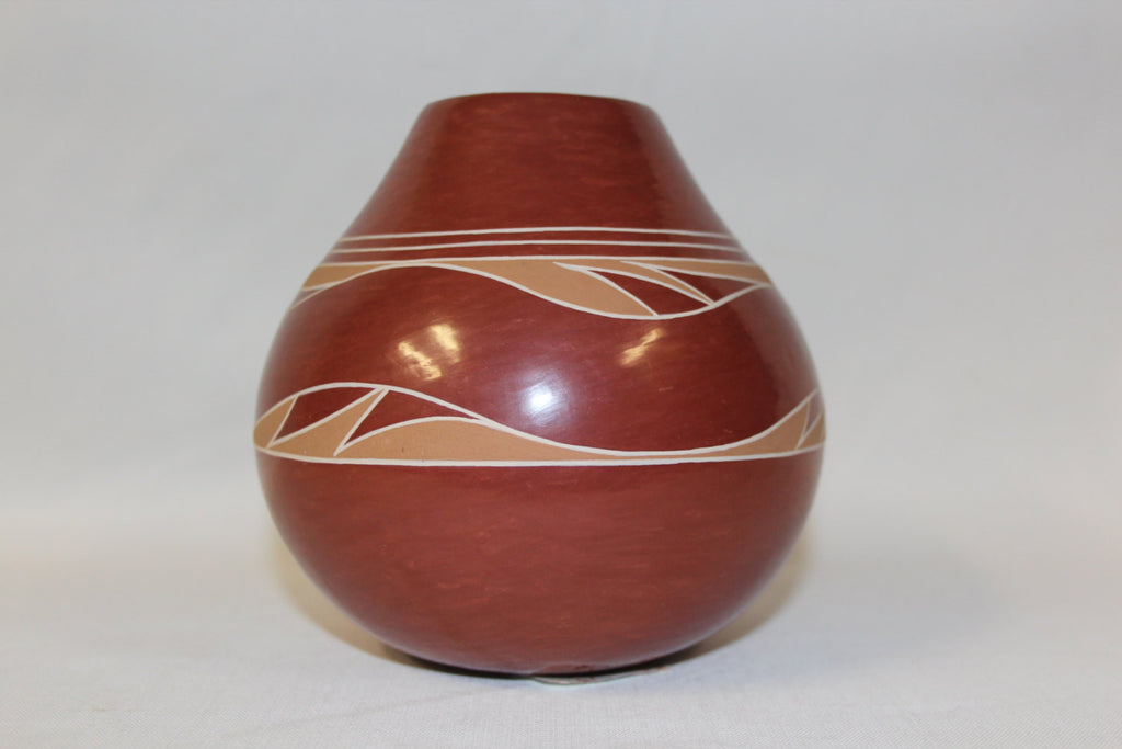 Native Pottery Jar : Native Amerian Santa Clara Pottery Jar, by Earlene Young Bird Tafoya #68 b.