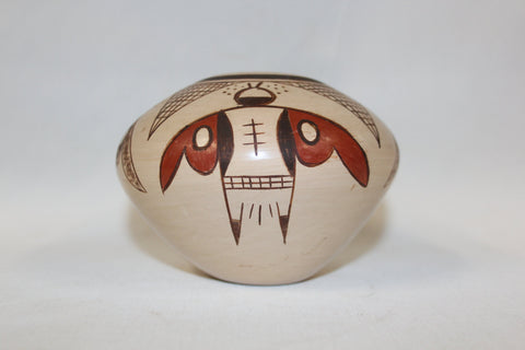 Native American Bowl : Native American Hopi Pottery Bowl, signed by Adelle L. Nampeyo #119