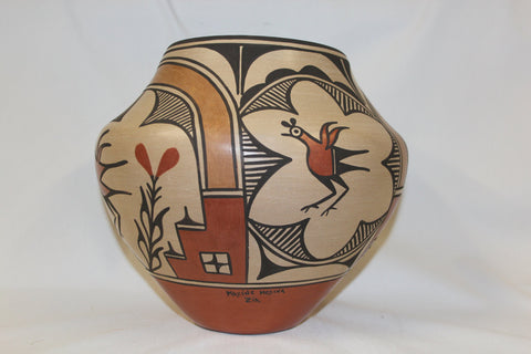 Zia : Native American Zia Pottery Jar, by Maxine Medina #147