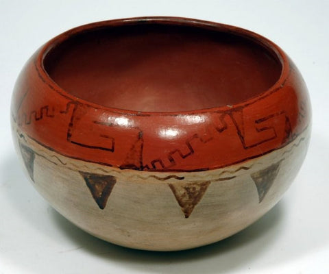 Native American Bowl : Excellent Native American Maricopa Bowl #215 Reserved for Kath