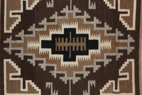Navajo Rugs : Two Grey Hills Navajo Weaving by Lucy Simpson #95 SOLD