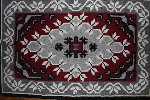 Native Rug : Very Elaborate Native American Navajo Ganado Patterned Weaving by Kathy Nez #82 SOLD