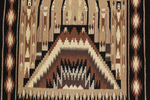 Navajo : Extremely Fiine, Navajo Yei Textile by Sally Simpson #180 SOLD