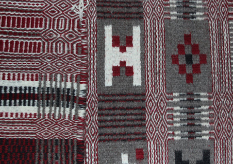 Navajo Rug : Excellent Two Face Navajo Textile, by Victoia Davis #221-Sold