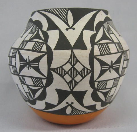 Acoma Pottery : Outstanding 1950's Minature Acoma Polychrome Jar #254 Sold Out