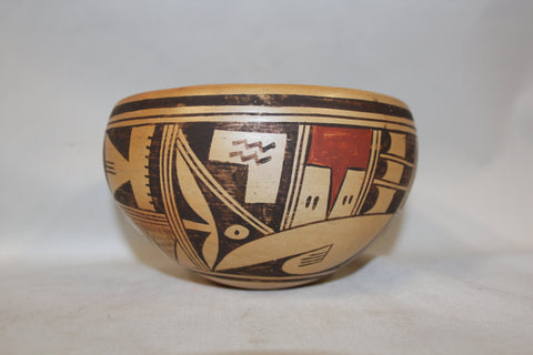 Pottery Bowl : Beautiful Hopi Pottery Bowl by Ethel Youvella #259