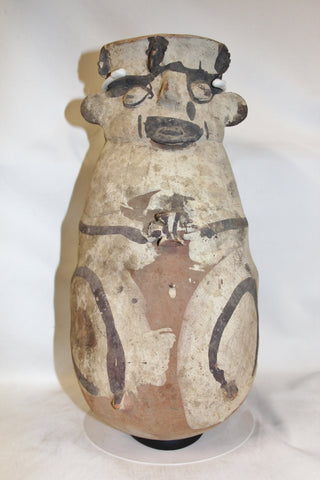 Large Pottery Jar : Large Pre-Columbian Chancay Pottery Storage Jar #342