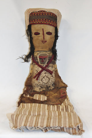 Peruvian Doll : Large Chancay Peruvian Funerary Doll #348 Sold