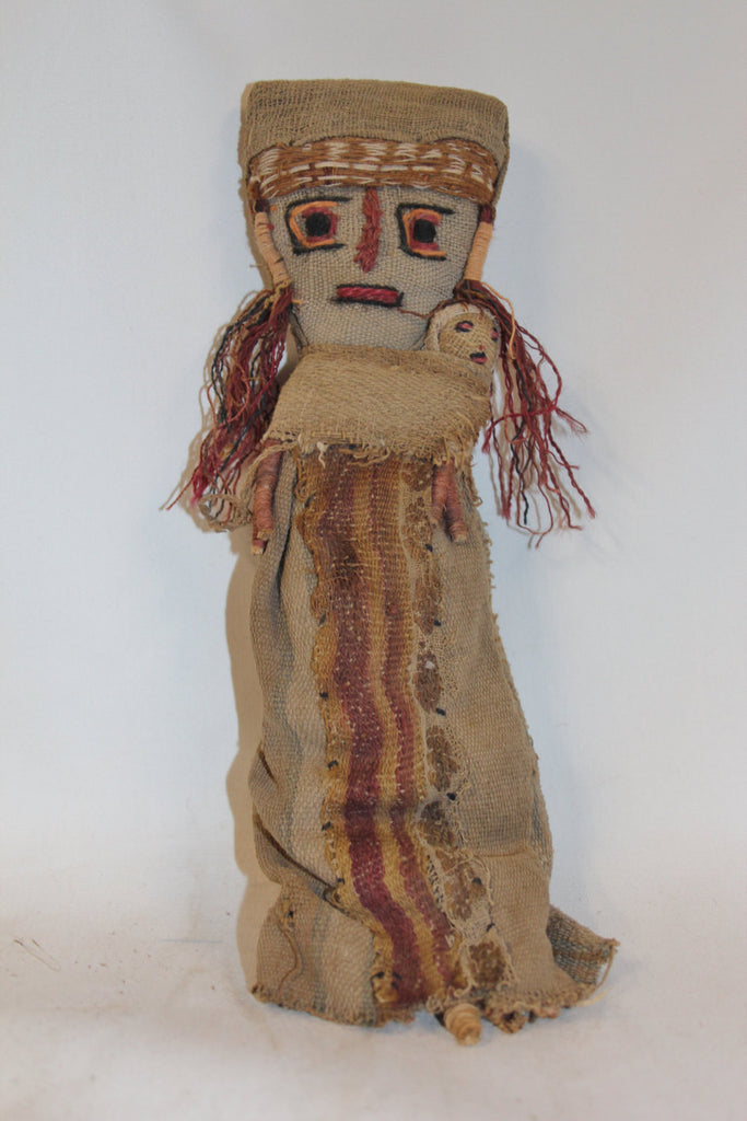 Medium Chancay Peruvian Funerary Doll,# 348