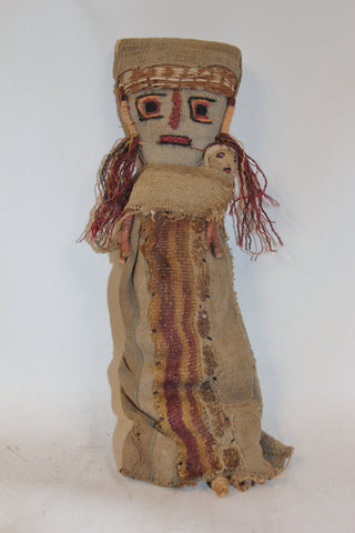 Medium Chancay Peruvian Funerary Doll,# 347 Sold