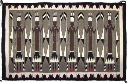 Navajo Rug : Super Fine Large Size Yei Figured Navajo Weaving/Rug #296 SOLD