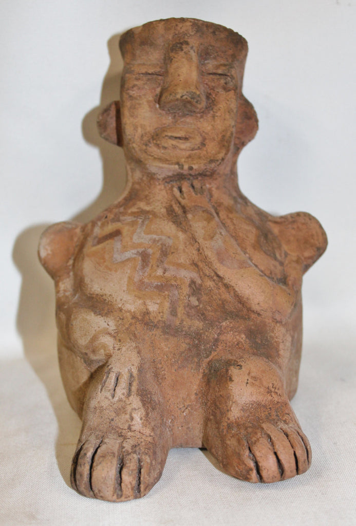 Effigy : Very Nice Tiwanaku Clay Effigy In The Shape of a Man From Bolivia #356