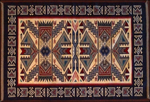Navajo Rug : Intricate Navajo Teec Nos Pos Rug #359 SOLD