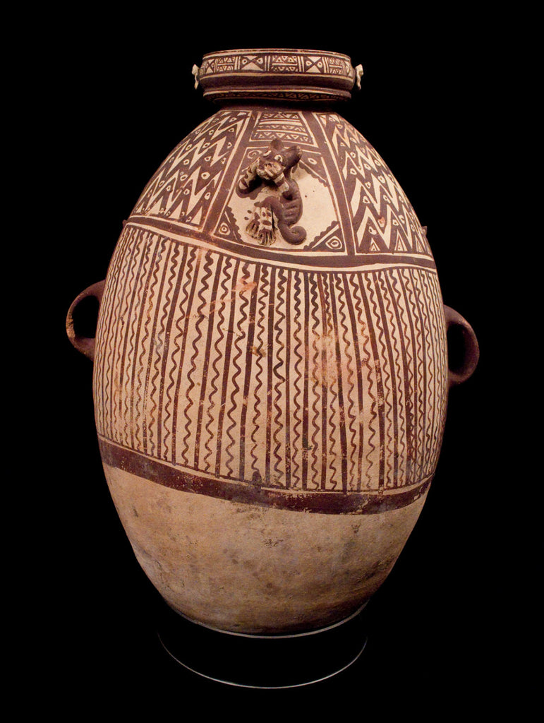Pottery Vessel : Exquisite Large Chancay Pottery Vessel from Peru A.D. 1102-1532 #399