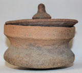 Antique Pottery : Historic Red Pottery Pot with Lid from the Ayuthaya Ruins Outside of Bangkok, Thailand #421