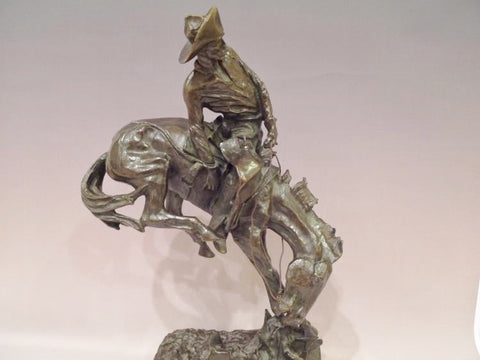 Frederic Remington, signed Bronze Sculpture "The Outlaw" #433 Sold Out