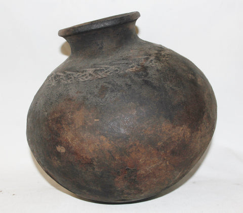 Antique Pottery : Large Historic Pottery Pot from Yangon, Myanmar #450