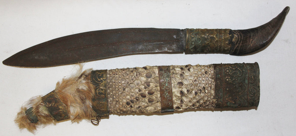 Vintage Knife : Vintage Chin Knife from Bagan, Myanmar #451