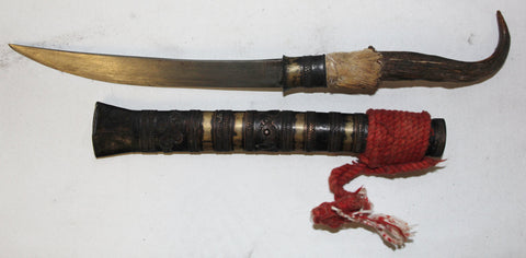 Ceremonial Knife : Vintage Chin Ceremonial Knife from Inle Lake, Myanmar #452