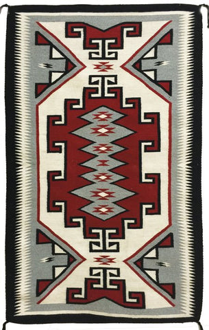 Navajo Rug, Native American Vintage Navajo Rug/Weaving, by Mary C. Tisi, 1990's-2000, Ca  #498 SOLD