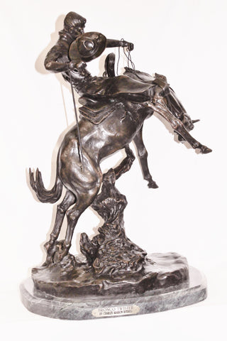 Charles Marion Russell"The Bronco Twister" Bronze Sculpture #504 Sold Out