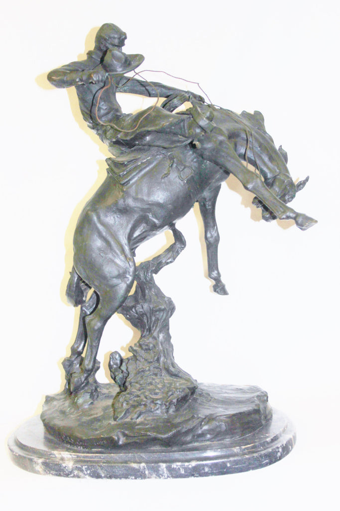 Bronze Sculptures : Charles Marion Russell (1864-1926) Bronze-"Bronco Twister" #459