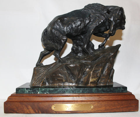 Ken Payne Bronze Sculpture  "The Out Cast", 1990, #557 Donated to NRA Foundation 2016