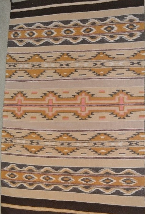 Native Rug : Native American Vintage Chinle Navajo Rug, ca 1980's #533