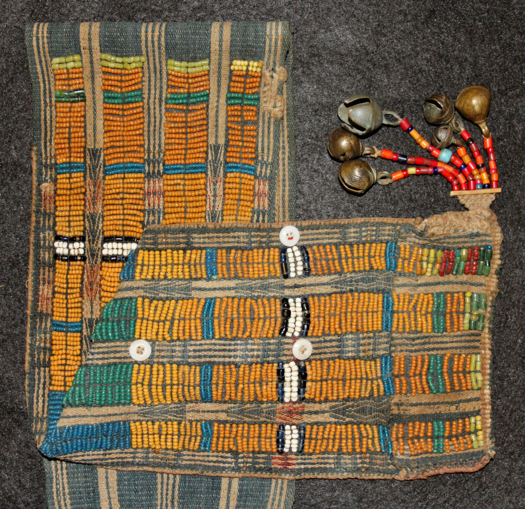 Beaded Skirt : Authentic Rare Konyak Naga Woman‰۪s Beaded Skirt #613