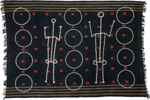 Authentic Chang Naga Ceremonial Textile Woven Body Cloth w Cowrie Shells #525