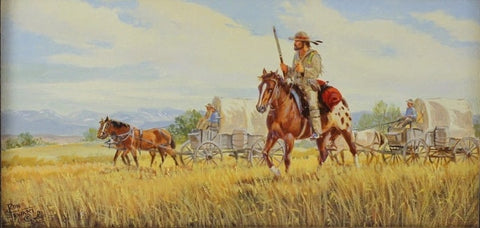 Ron Stewart, Oil Painting, "Westward",  1989, #414
