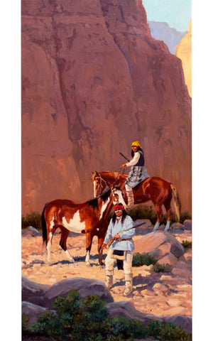 Ron Stewart Oil Painting,  "Canyon Shadows" #329