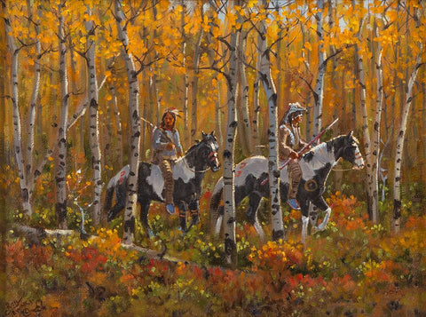 Ron Stewart, "Autumn Light", Oil Painting on Board, Signed Lower Left Hand Corner, #745