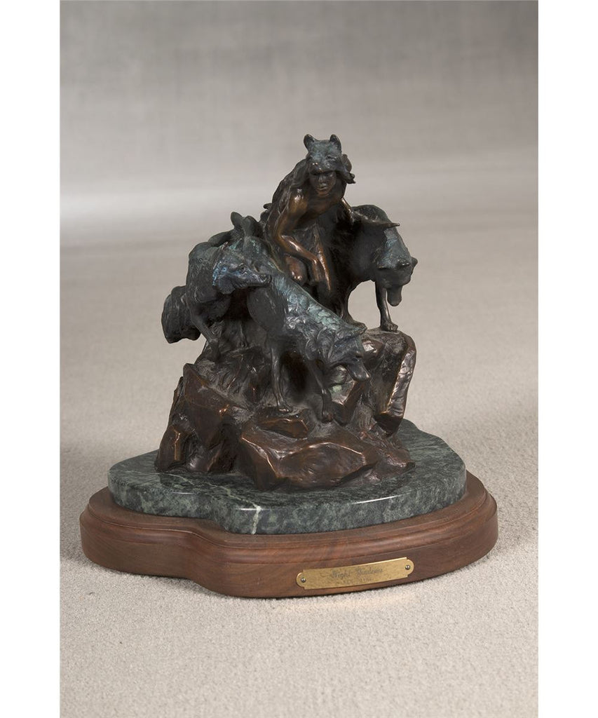 Bronze Sculpture, Sculpture, Ken Payne, Entitled "Night Shadows", Limited Edition, 46/100, Ca 1988, #754