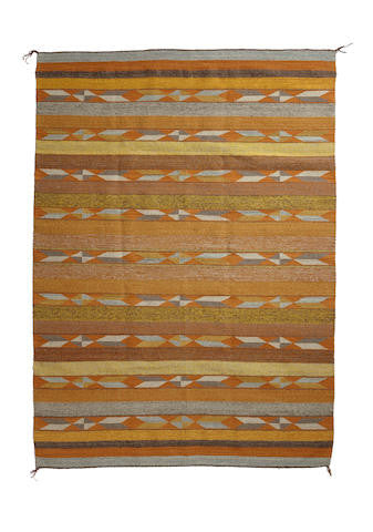Native American, Large Navajo Crystal Rug/Weaving, by Mary Johnson, Ca 1970's Sold