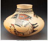 Native American, Vintage Hopi Poly Chrome Pottery by Dawn Navasie, Ca 1980's, #1466 Sold
