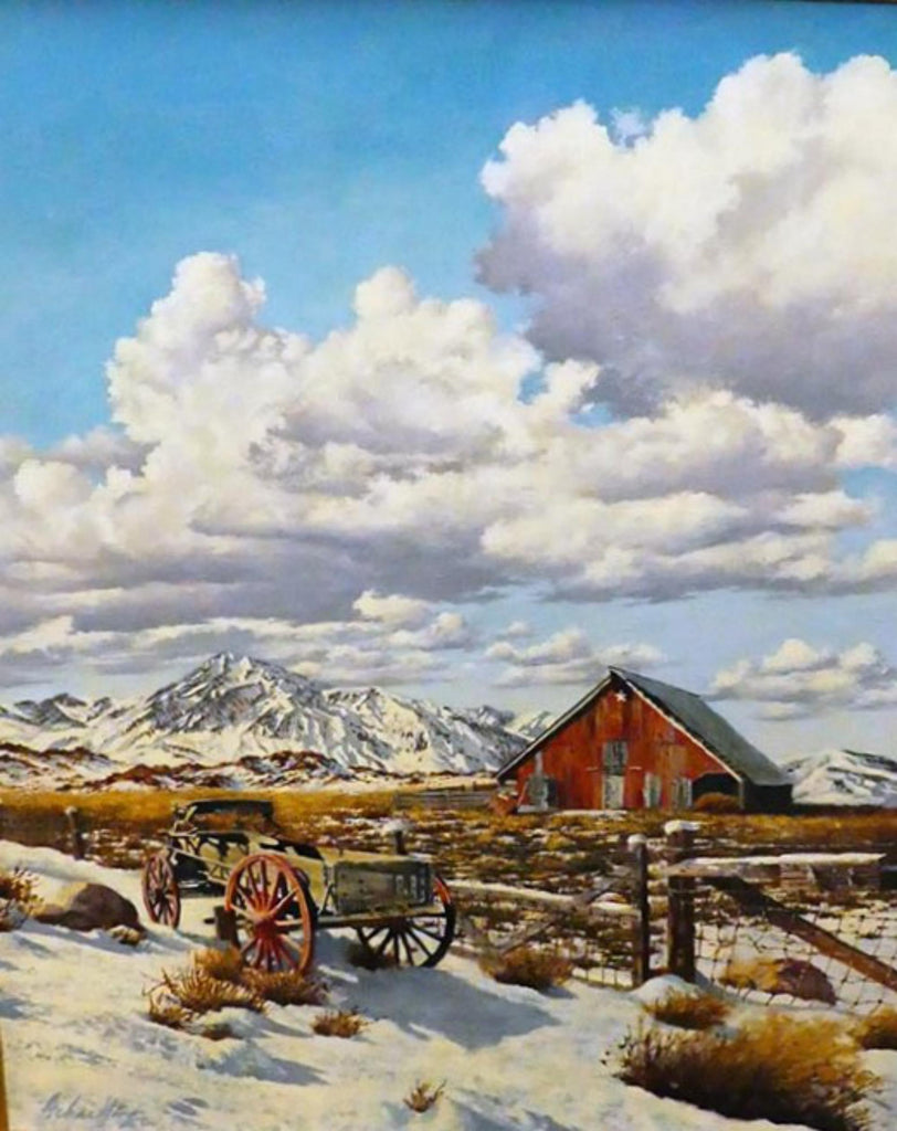 Jim Schaeffing Oil Painting, Titled, "Sierra Winter", #C 1724