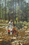 Jim Schaeffing Oil Painting, Titled, "Coming of Age, Crow Indian, Montana", #C 1732