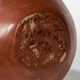Large Vintage Jemez Wedding Vase, signed on the base, "Mary E. Toya Jemez Pueblo", CA 1960's, #1748